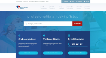 Fakultní nemocnice Olomouc má nové internetové stránky, cestu k informacím urychlí vyhledávač